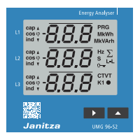 janitza捷尼查能量分析仪UMG96-S2参数详情