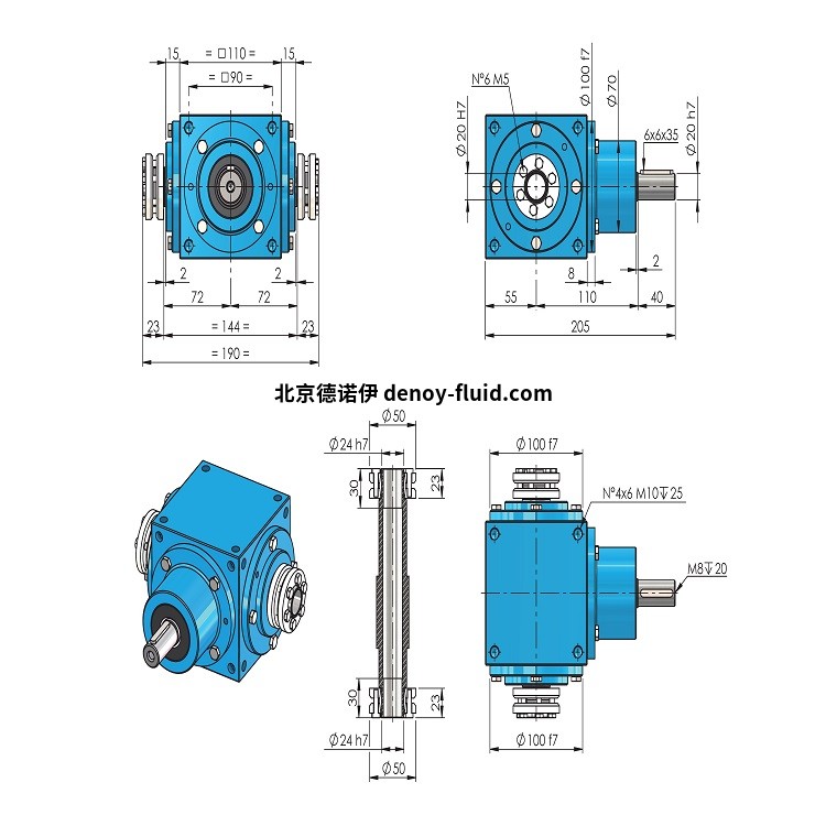 unimec 110 RA锥齿轮箱