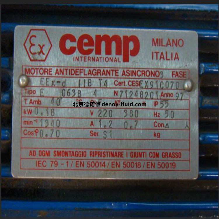 Cempf粉尘防爆型电机E3AD 30 132 ML4