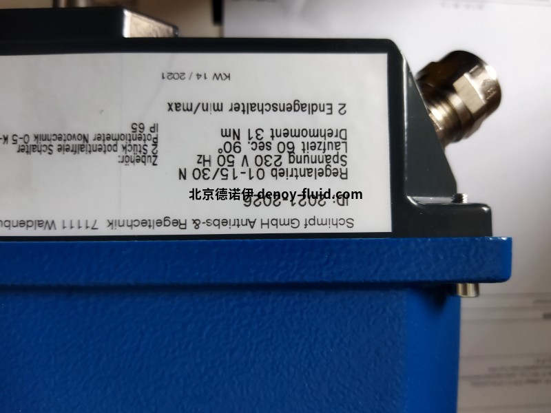 Schimpf电动执行器03-120·/04500 N 60的参数