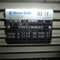 德国电机 AC-MOTOREN 型号ACA 80 B-6 B35的一般数据介绍
