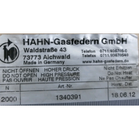 HAHN Gasfedern 不锈钢材质 气体拉伸弹簧 型号Z 04-15