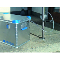 ZARGES Euro BOX坚固的铝制万能盒 具有独特的蓝色角和全面的配件