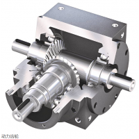 Nidec Graessner齿轮减速机，直角变速箱，通过实心轴和空心轴输出