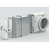 Kelvion 废气热交换器，由高合金不锈钢制成的紧凑型换热器