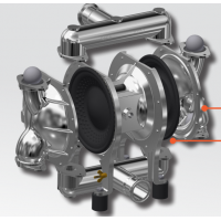 CRANE DEPA® 气动隔膜泵，不锈钢泵，SteriTec 系列，S2 型