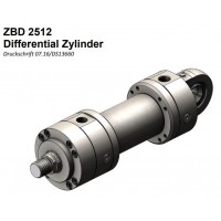 storzhydraulik差动液压缸公称压力250 bar (25 MPa)差速气缸ZBD 2512