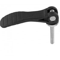 KIPP K0648可调节凸轮杆塑料手柄外螺纹钢或不锈钢