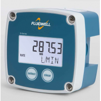 Fluidwell 基本流量指示器B系列，显示瞬时流速、总流量和累计总流量