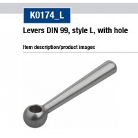 KIPP K0174_L带孔K0174_N带内螺纹钢材质DIN 99标准杠杆