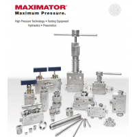 Maximator 阀门 22500psi，阀体有六种不同的设计，并可配备调节杆